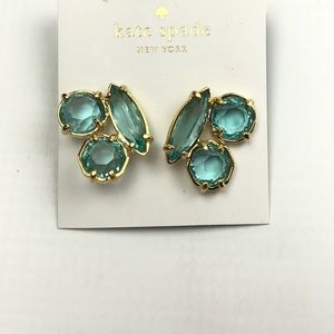 Kate Spade grey cluster eartings